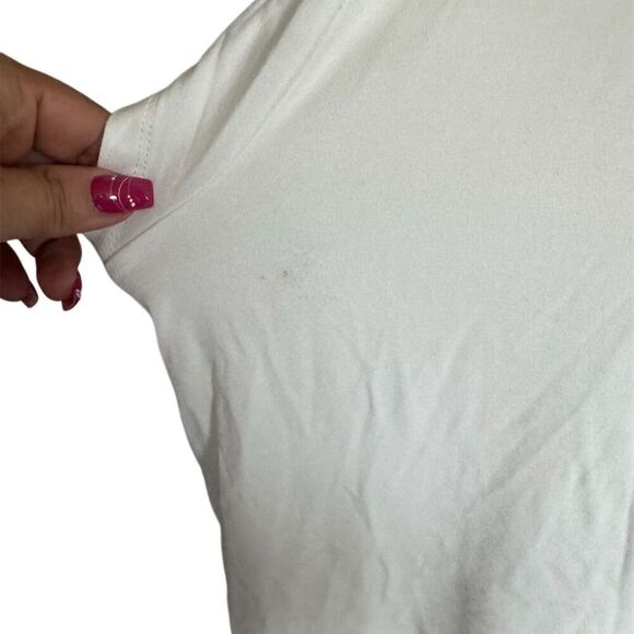 T Tahari Woman Plus 3X White Flutter Sleeve Blouse Casual Top Viscose Bl… - Picture 5 of 11